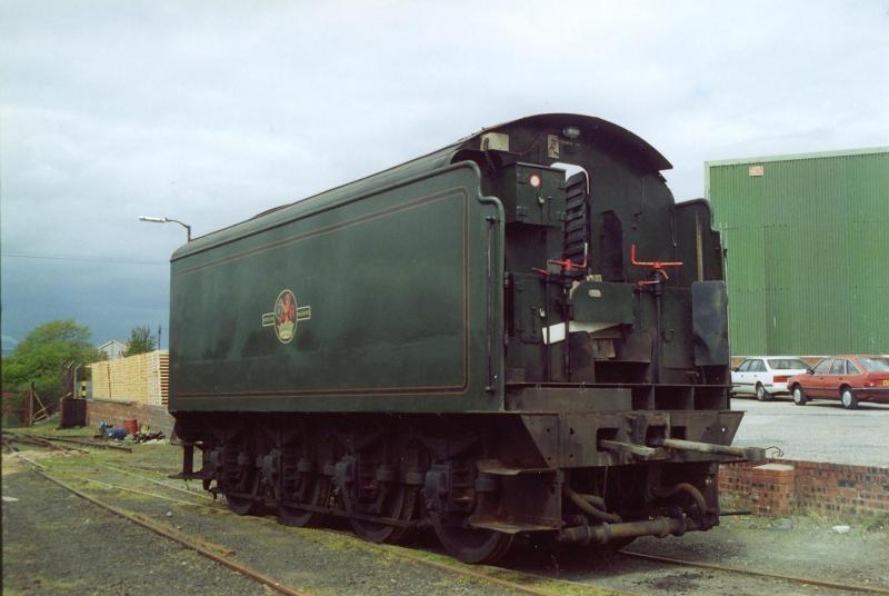 A tender behind: No9's tender waiting to get loaded the following day. Photo of A tender behind