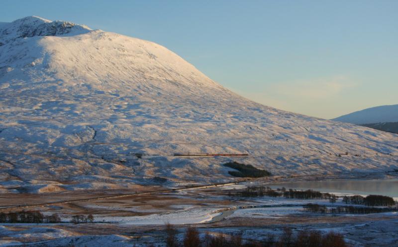47804 47786 1Z53 190210 Achallader: Winter Wonderland for Statesman 47's at Loch Tulla Photo of 47804 47786 1Z53 190210 Achallader
