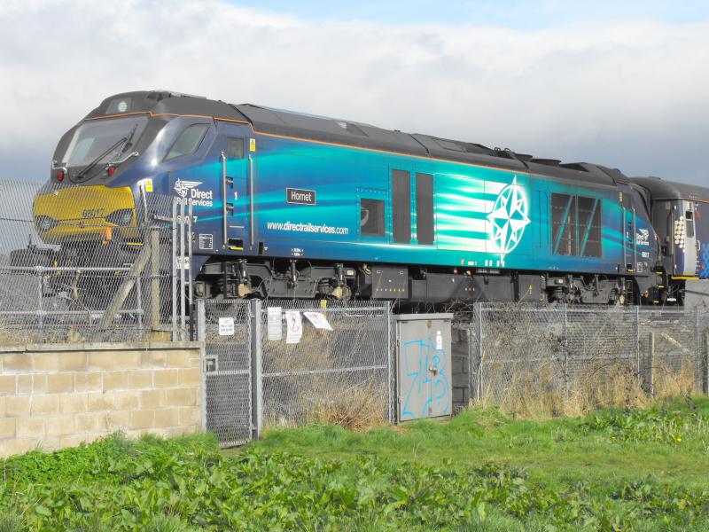 68017 Hornet on Edinburgh to Motherwell empty stock: 68017 working the Edinburgh to Motherwell empties this morning. Photo of 68017 Hornet on Edinburgh to Motherwell empty stock