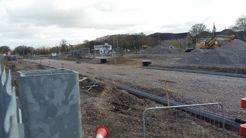 Top Line Improvements: Aberdeen to Inverness Improvements Forres 15-04-17
New station site at Forres looking East Photo of Top Line Improvements