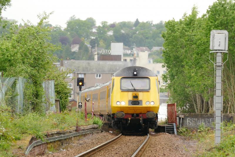 NR HST passing the site of Perth (Princes St) station on 25th May 2017: NR HST passing the site of Perth (Princes St) station on 25th. May 2017 returning to Dundee. Photo of NR HST passing the site of Perth (Princes St) station on 25th May 2017