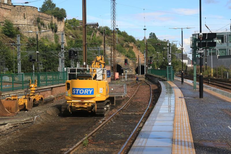No More Thunderbird or Sleeper locos: The Ex Motorail bay changing to plat 5 & 6. One line has been lifted and both lines dewired on 05/08/2017 Photo of No More Thunderbird or Sleeper locos