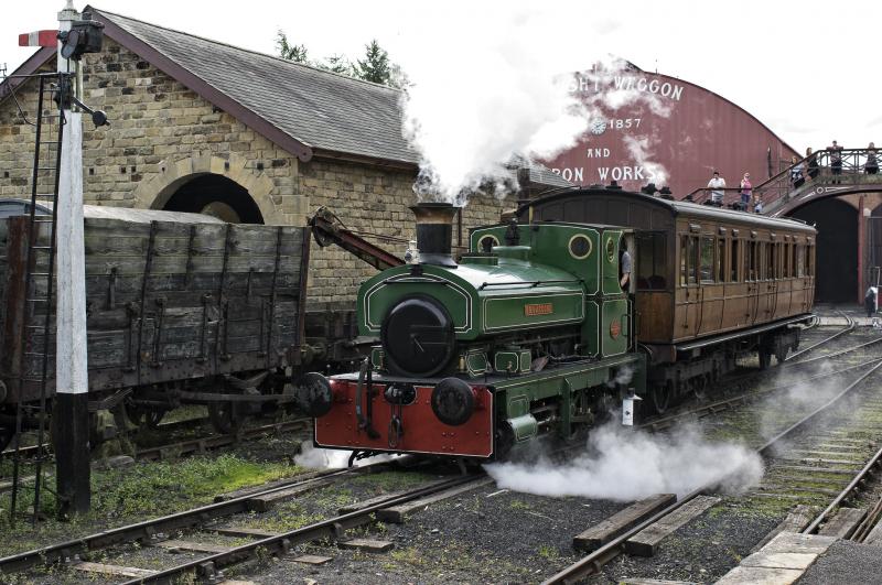 BON ACCORD WITH THE STOCK OF THE 2.15 DEPARTURE AT BEAMISH 20.8.17.jpg: Photo of BON ACCORD WITH THE STOCK OF THE 2.15 DEPARTURE AT BEAMISH 20.8.17.jpg