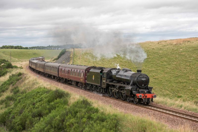 44871 : 44871 on run to Tweedbank 27.8.17 Photo of 44871