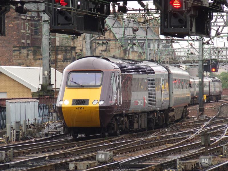 43301 into Glasgow: CrossCountry 43301 arriving at Glasgow Central on 21st August Photo of 43301 into Glasgow