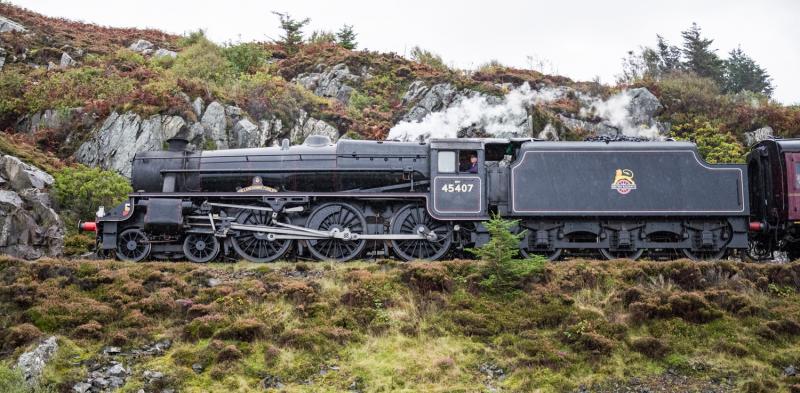 45407 The Lancashire Fusilier.: 45407 just South of Mallaig. Photo of 45407 The Lancashire Fusilier.