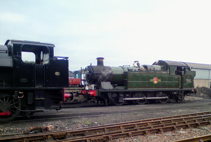 Guest engine at steam gala 2017: 5643 taking on coal at Bo'ness after duty on Saturday afternoon, 14/10/2017 Photo of Guest engine at steam gala 2017