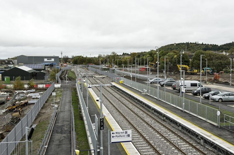 FORRES NEW STATION (3).jpg: THE X MARKS THE APPROXIMATE SITE OF THE OLD BOX Photo of FORRES NEW STATION (3).jpg