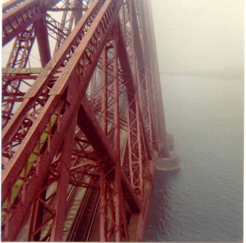 Forth Bridge: One of, if not THE most famous piece of infrastructure of Scotland/s rail system taken on a visit in 1976. Photo of Forth Bridge