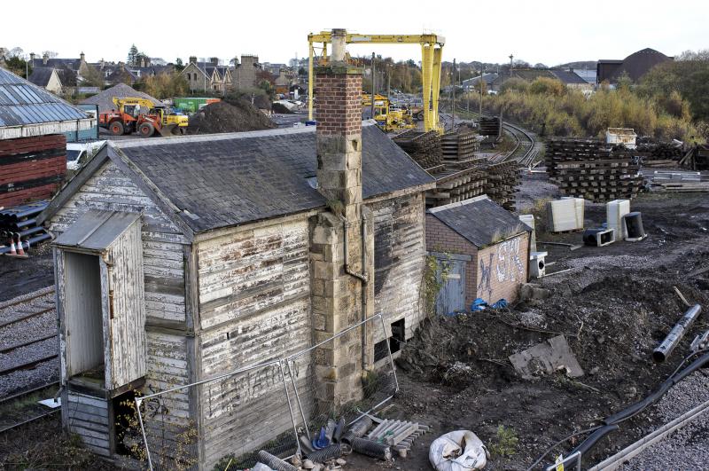 ELGIN CENTRE BOX ----STILL GAME.jpg: FOLLOWING THE DEMOLITION OF ELGIN WEST S.B. THIS IS THE MOST NORTHERLY Photo of ELGIN CENTRE BOX ----STILL GAME.jpg