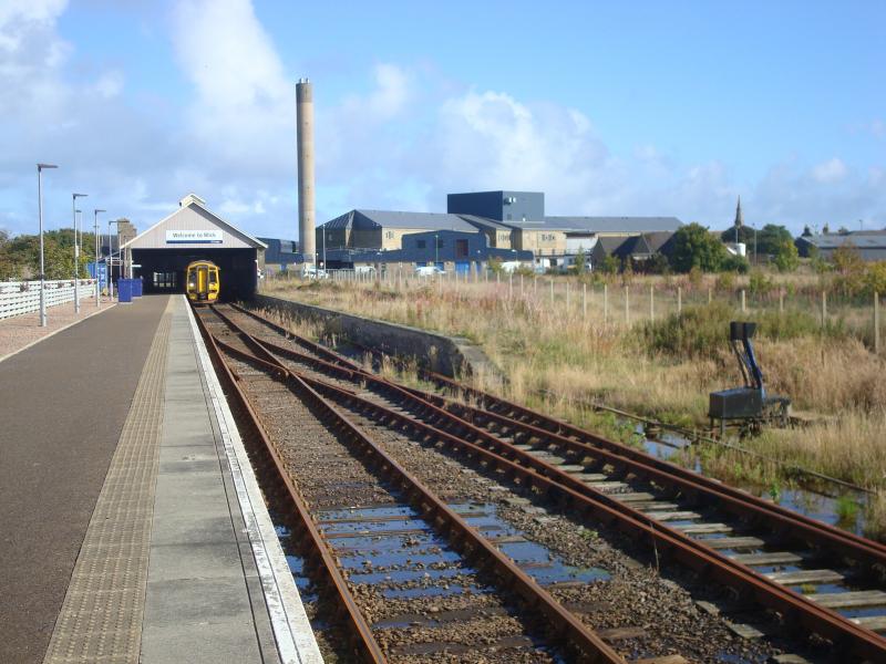 Wick Station: Taken on 16th September 2017. Drainage problem with trackbed? Photo of Wick Station