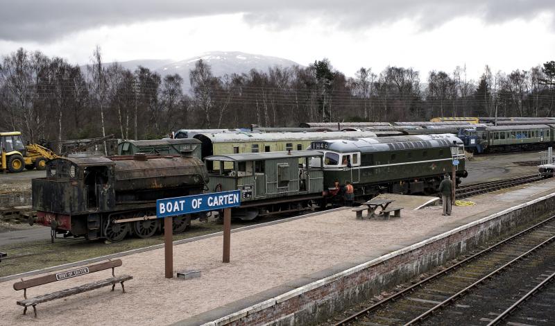 D5394 SHUNTS BOAT OF GARTEN YARD 13.4.18 (2).jpg: Photo of D5394 SHUNTS BOAT OF GARTEN YARD 13.4.18 (2).jpg