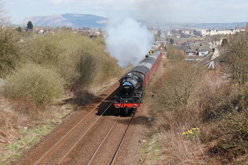 1Z29: 45690 Leander on 1Z29 09.56 Linlithgow to Linlithgow via Fife Circle passing Cowdenbeath on 21/04/2018 Photo of 1Z29