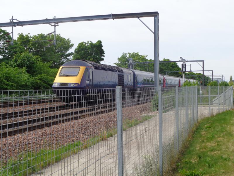 Scotrail HST : HST 1059 ex Haymarket to Dundee passes Balgreen Halt on Mon 21 May Photo of Scotrail HST