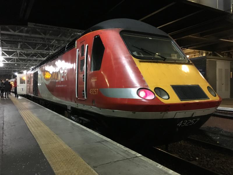 43257: The rear PC of a northbound service to Aberdeen, was unable to ID the lead PC... Photo of 43257