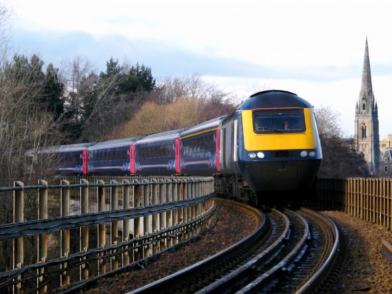 43177 @ Perth - 01 February 2019: Scot Rail set HA04 on '1A63' Glasgow Queen Street to Aberdeen Photo of 43177 @ Perth - 01 February 2019