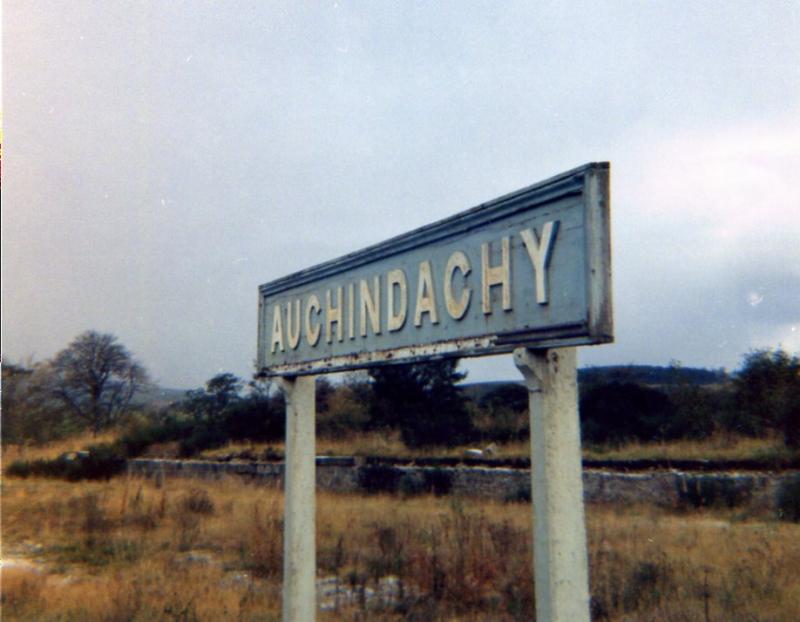 Auchindachy: Photographed in November 1968 on a Speyside Farewell railtour. Photo of Auchindachy