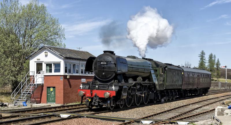 FLYING SCOTSMAN DALWHINNIE 17.5.19 (1).jpg: Photo of FLYING SCOTSMAN DALWHINNIE 17.5.19 (1).jpg