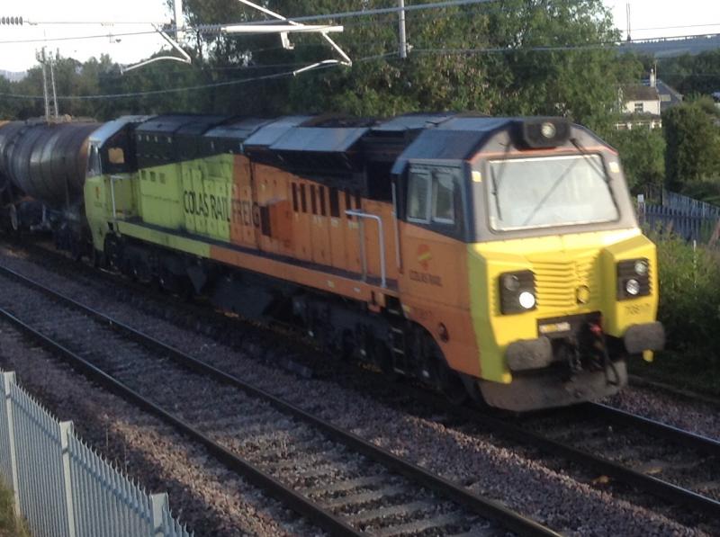 Class 70: Class 70 70817 passing Millhall Road Stirling on a cool Saturday morning on 07/09/19 Photo of Class 70