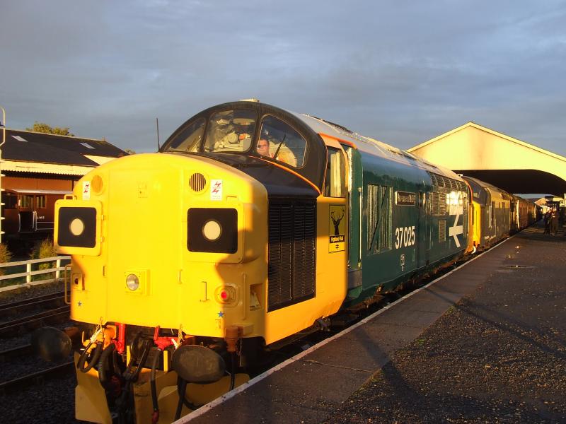 37025 at sunset: Photo of 37025 at sunset