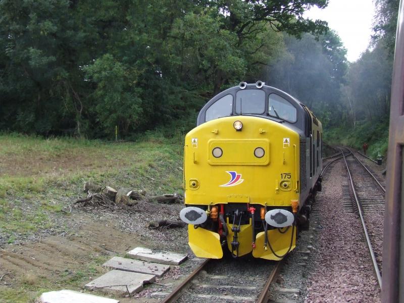 37175 runs round at Birkhill: Photo of 37175 runs round at Birkhill