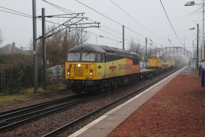Robin of Templecombe: 56049 on 6K30 07.50 Cadder to Millerhill at Slateford on 29/11/2020 Photo of Robin of Templecombe