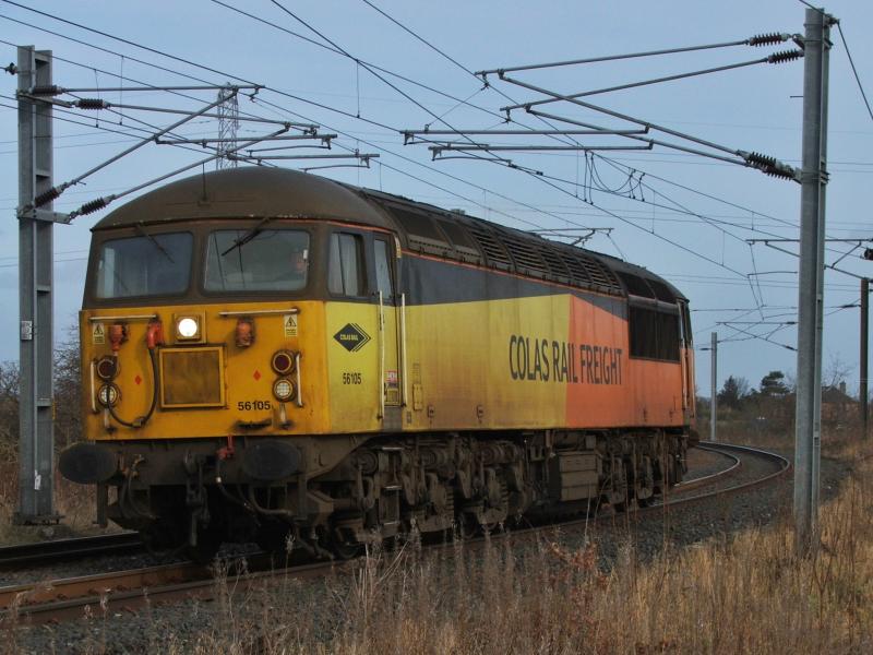 56105: 56105 with 0S31 Doncaster-Millerhill Photo of 56105