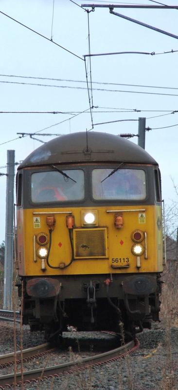 56113: 56113 with 0S31 Doncaster-Millerhill Photo of 56113