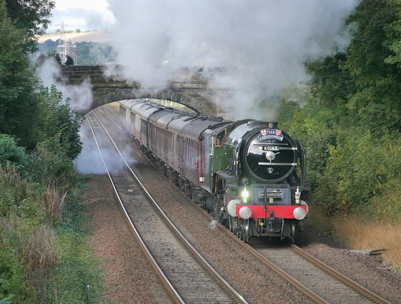 Bay Tornado: Tornado nears Dalgety Bay with 'The Aberdonian' on 11 September 2021. Photo of Bay Tornado