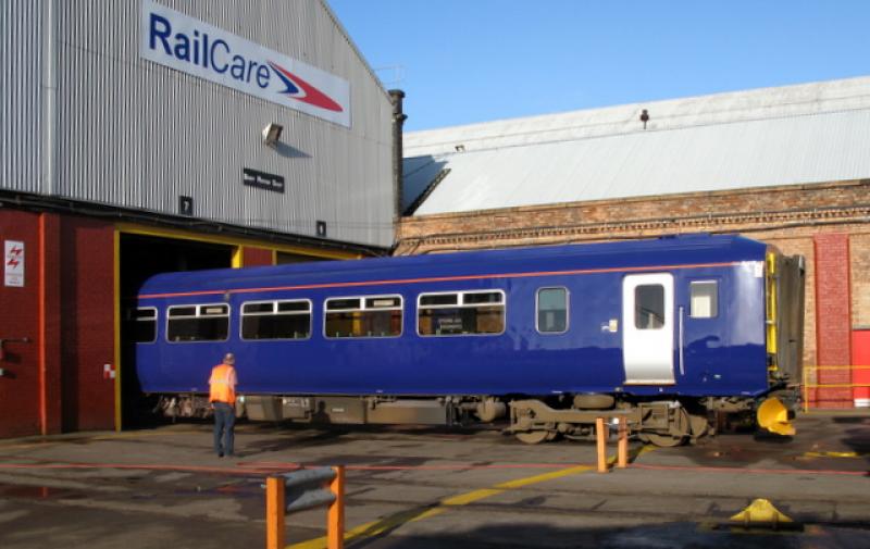 156494 Ex Works: First look at the fresly painted Sprinter. Decals to be applied at a later date. Photo of 156494 Ex Works