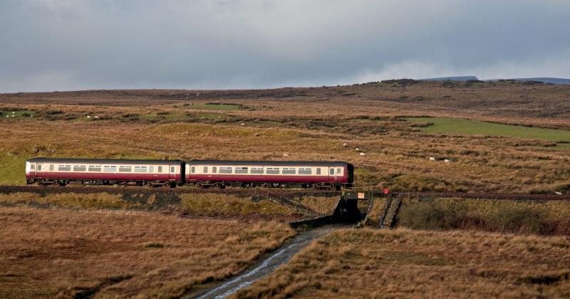 156xxx: 10:00 Stranraer-Kilmarnock descending towards Barrhill on 24/1/09 Photo of 156xxx