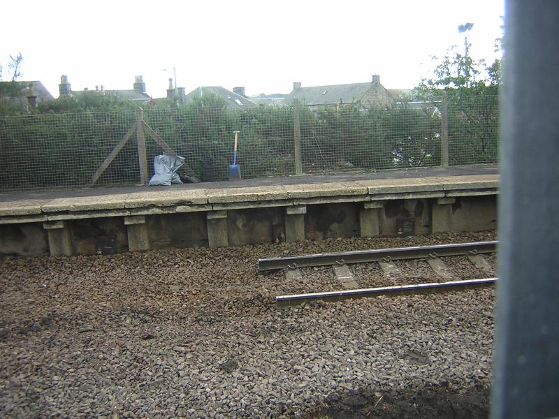 Bridge Replacement 31/01/2009: End of the line: Tracks cut away to allow the bridge to the north of Stewarton Station to be replaced Photo of Bridge Replacement 31/01/2009