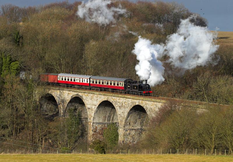 55189 (in disguise as 55216) on the Avon Viaduct. B&KR 25 Feb 2009: Photo of 55189 (in disguise as 55216) on the Avon Viaduct. B&KR 25 Feb 2009