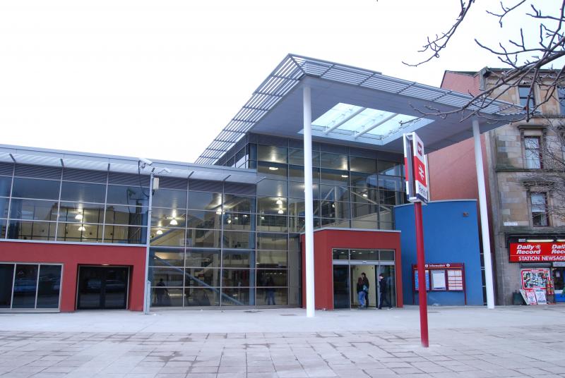 Partick Station Entrance: The now accessable entrance to the Station
Railway to the right & Subway to the left Photo of Partick Station Entrance
