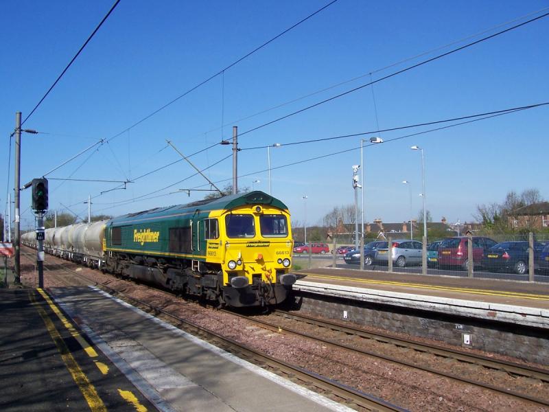 66: 66 passings uddingston station on a nice day Photo of 66