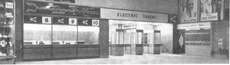 Blue Train memories: Something from way back from the archives .An old BR picture of the original Dundas Street entrance to the Blue Trains at Queen Street in 1960.
The automatic fire doors are roughly in that position nowadays. Photo of Blue Train memories