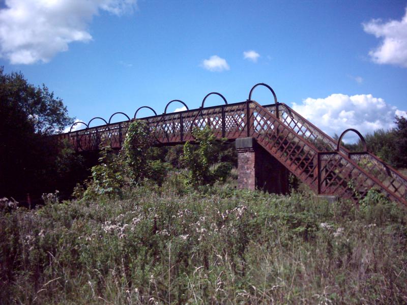 rothsay dock branch: footbridge still in existance august 2004 though no longer in use Photo of rothsay dock branch