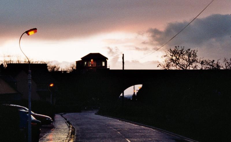 Tay Bridge South: The Last rays of 2006 disappear behind Tay Bridge South signal box Photo of Tay Bridge South