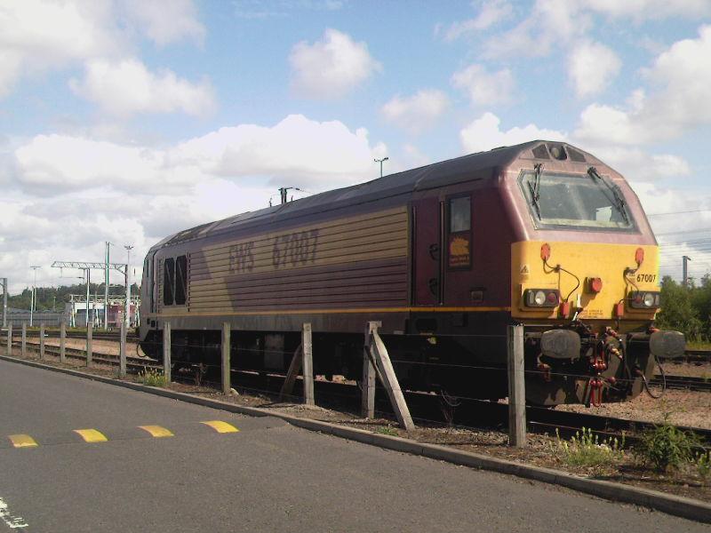 mossend yard: 67007 seen on saturday 4th july 2009 in mossend yard Photo of mossend yard