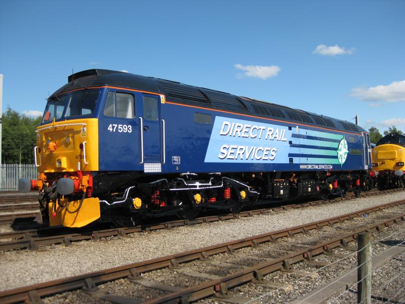 47593: Renumbered 47593 'Galloway Princess' at Kingmoor TMD Open Day. 11-07-2009 Photo of 47593