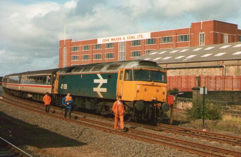 Memories!: 47639 awaits a path south at Kilmarnock on I believe to be a diverted wcml service. Photo of Memories!