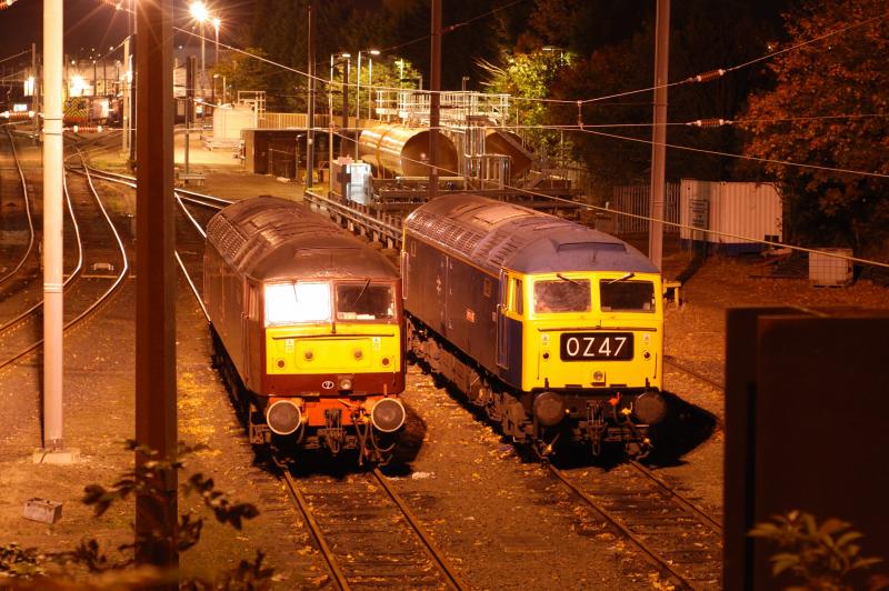 47s at Craigentinny.: WCRCs 47804 sits beside 47270 at Craigentinny on 26th October 2009. Photo of 47s at Craigentinny.