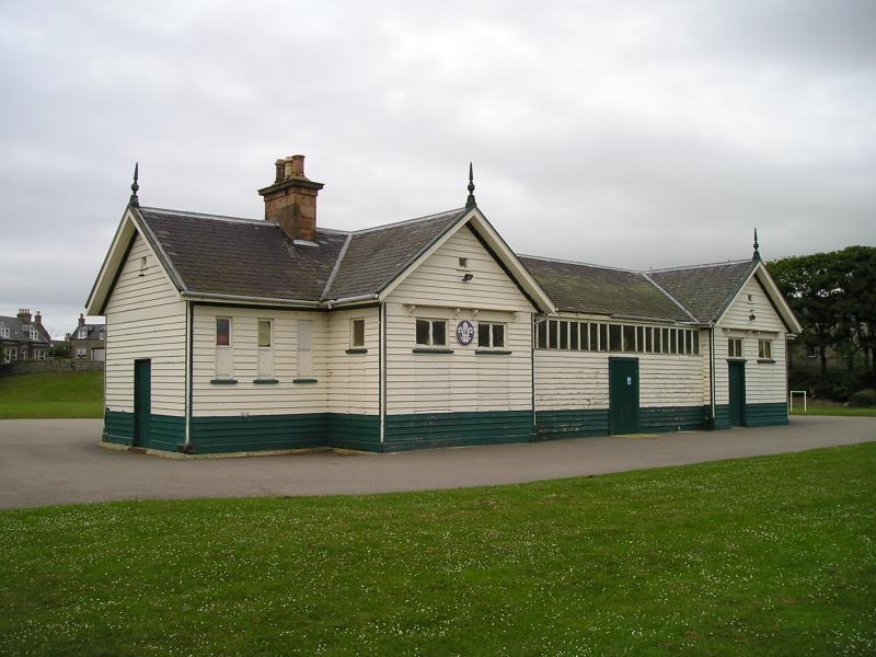 Portsoy Station, June 2006: Portsoy station building, in use as a Scout Hall in June 2006. Photo of Portsoy Station, June 2006