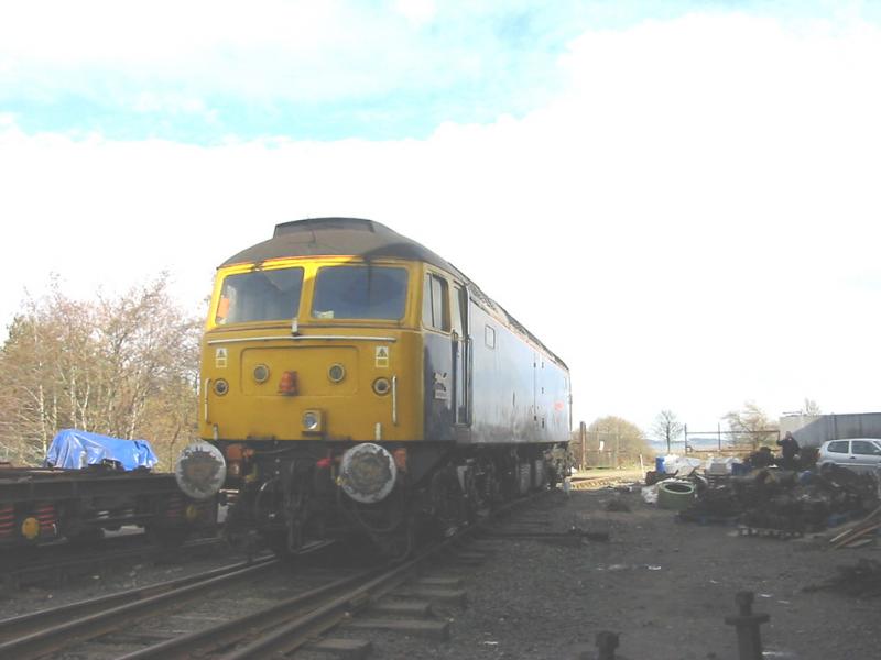 47839: 47839 at Bo'ness awaiting the fuel tanker on Thursday 8th March 2007 Photo of 47839