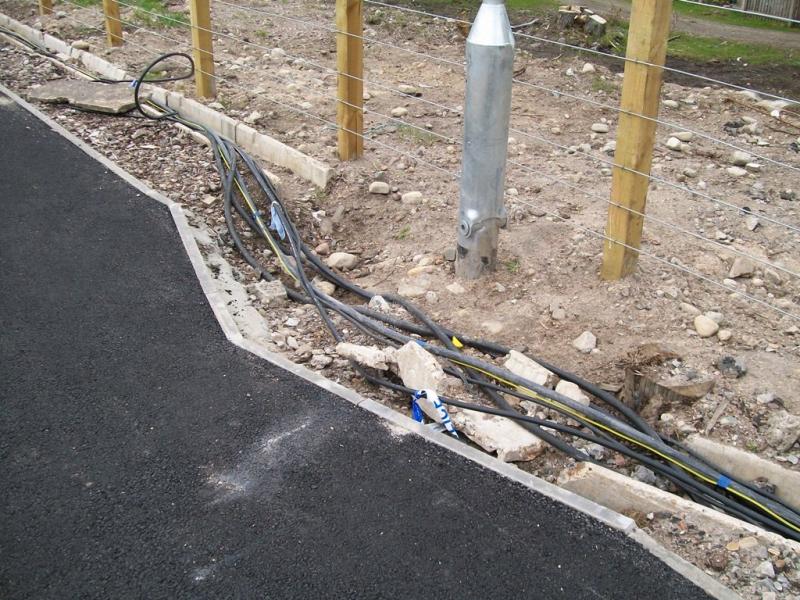 Network Rail's Tidiest Employee of The Month goes to...: Messy signalling cables after the platform reconstruction at Carrbridge following the DB Schenker Class 66 de-railment in January. Photo of Network Rail's Tidiest Employee of The Month goes to...