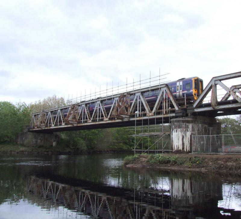 Beauly Viaduct: Preparations for a make-over :18/5/2010 Photo of Beauly Viaduct