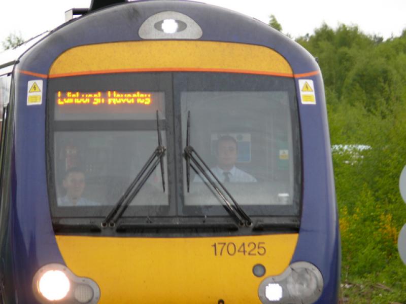 Ladybank: Where is this train going, and for that matter who is driving? Photo of Ladybank