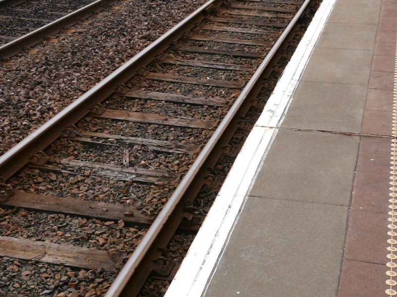 Dud sleepers: I was out the other day taking some pics. The sleepers on the north/east chord at Glenrothes & Thornton are crumbling away. Yes only 2 passr.working use this line a day but... Photo of Dud sleepers