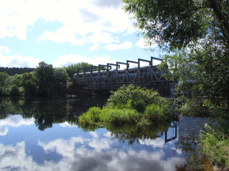 Beauly Viaduct: Now with added girders : 23/7/2010 Photo of Beauly Viaduct