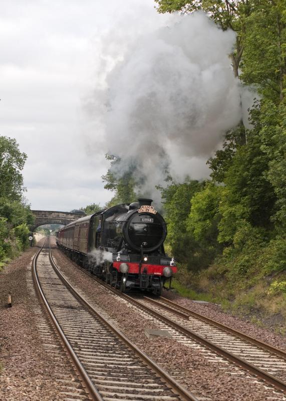 61994 The Great Marquess: Taken this morning passing through Dalgety Bay on the first run round the Fife circle Photo of 61994 The Great Marquess